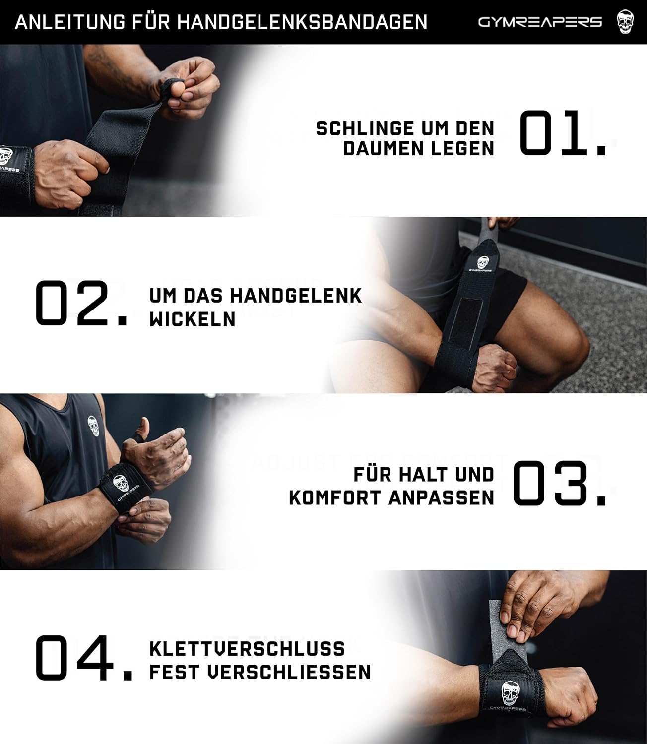Weightlifting Wrist Wraps (IPF Approved) Professional Quality Wrist Support with Heavy Duty Thumb Loop - Best Wrap for Powerlifting Competition, Strength Training, Bodybuilding