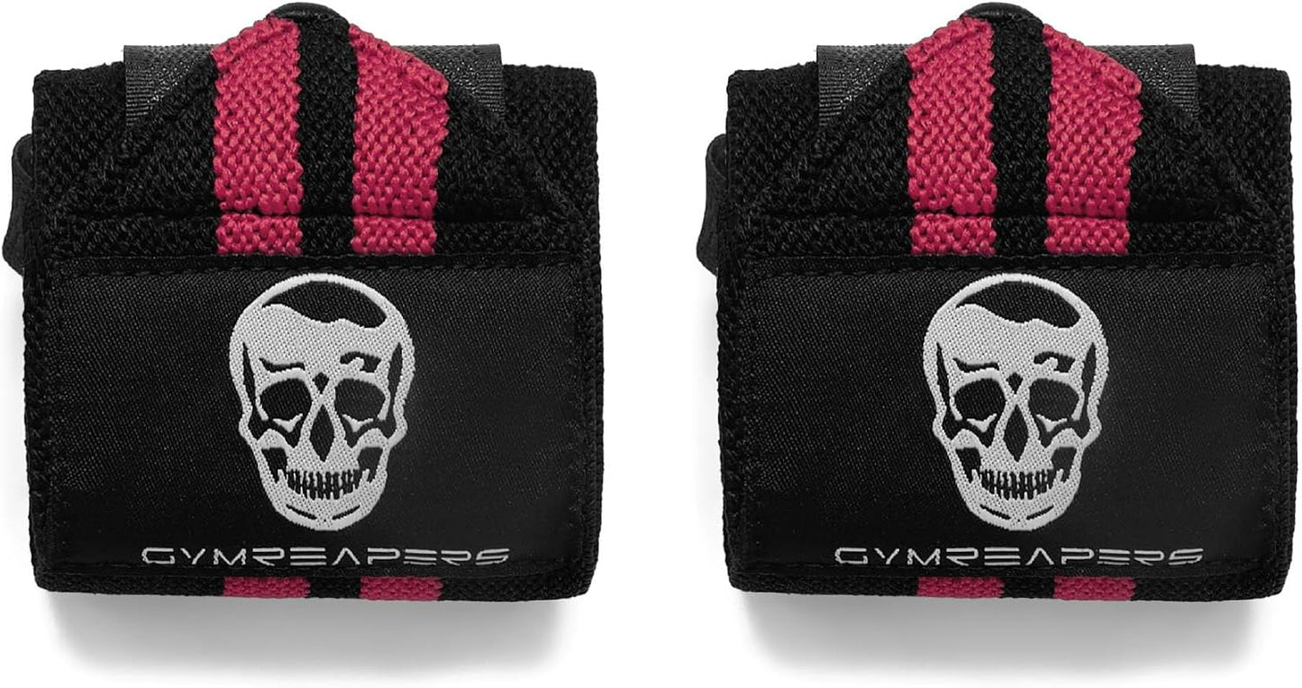 Weightlifting Wrist Wraps (IPF Approved) Professional Quality Wrist Support with Heavy Duty Thumb Loop - Best Wrap for Powerlifting Competition, Strength Training, Bodybuilding