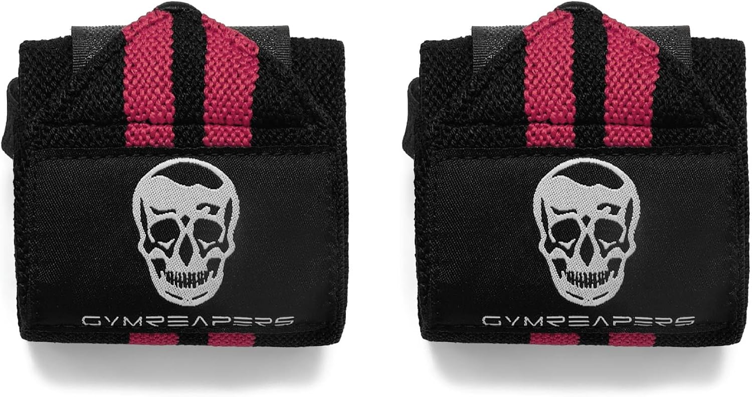 Weightlifting Wrist Wraps (IPF Approved) Professional Quality Wrist Support with Heavy Duty Thumb Loop - Best Wrap for Powerlifting Competition, Strength Training, Bodybuilding
